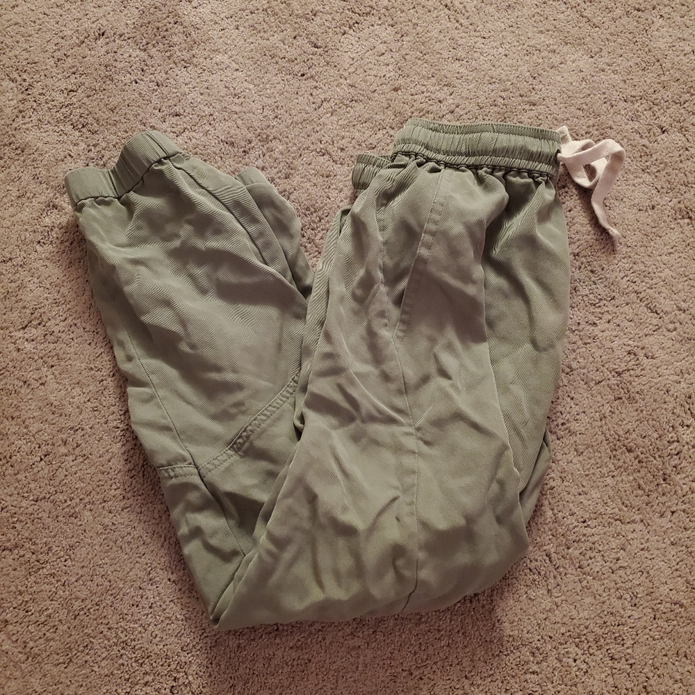 Army green joggers